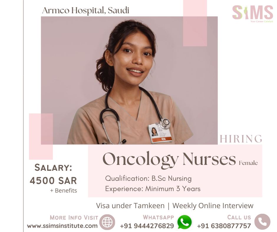 Female Oncology Nurse — Gulf job poster